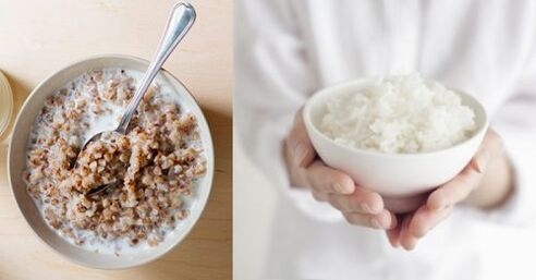 Buckwheat and rice porridge to get off the keto diet